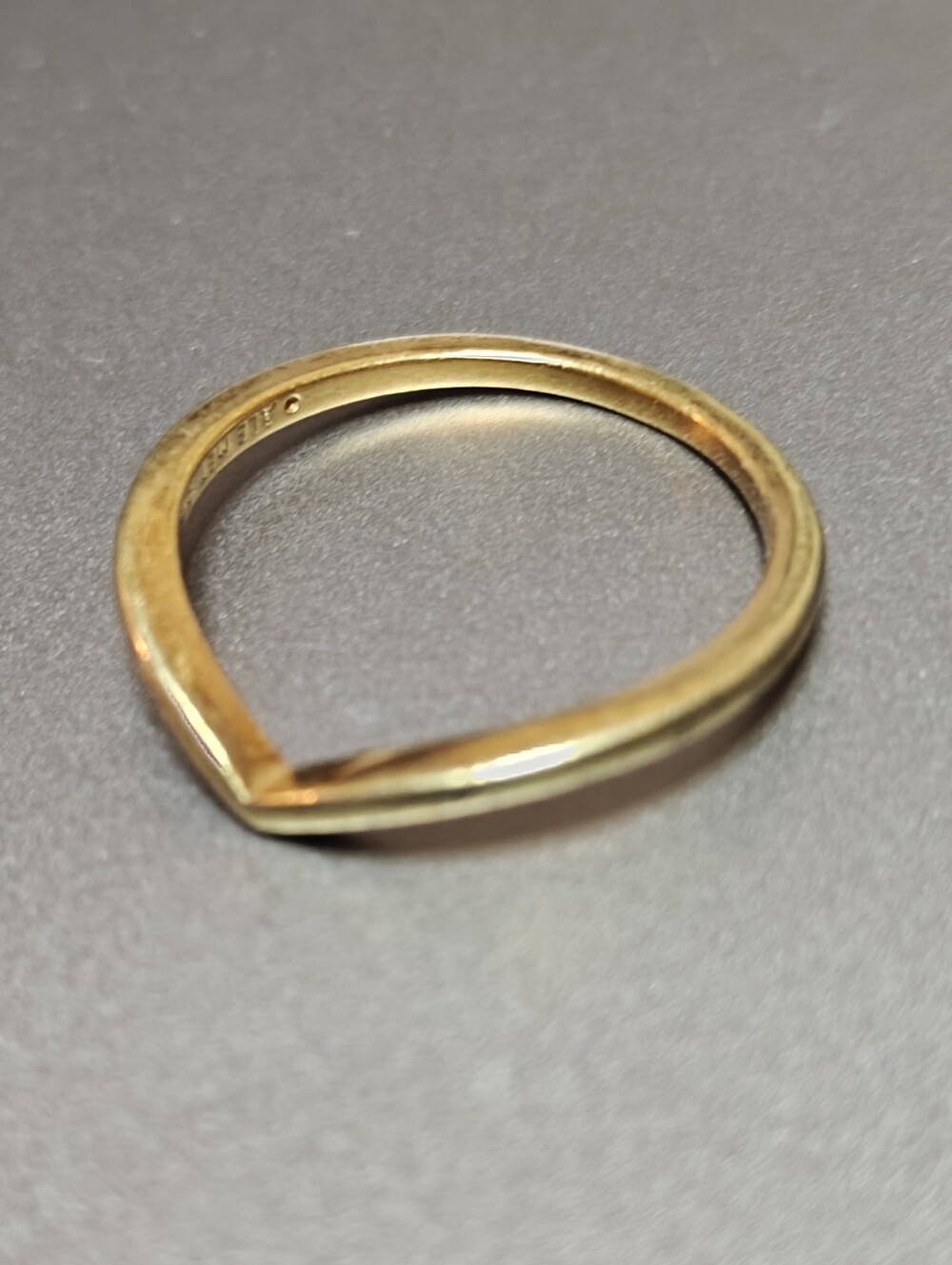 Pandora V-shaped Gold Plated Ring - Picture 8 of 11